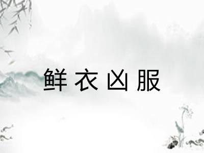 鲜衣凶服 鲜衣凶服