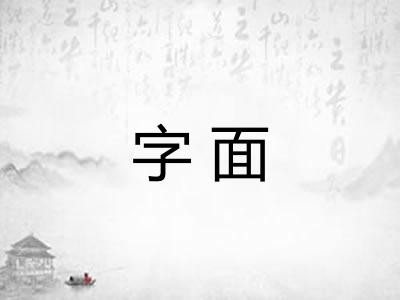 字面