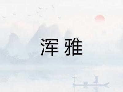 浑雅 浑雅