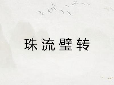 珠流璧转 珠流璧转