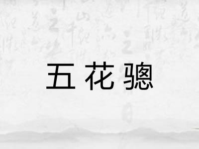 五花骢 五花骢