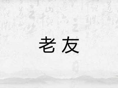 老友 老友