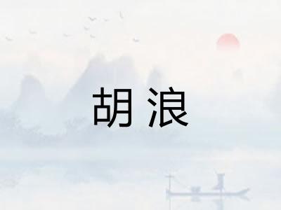 胡浪