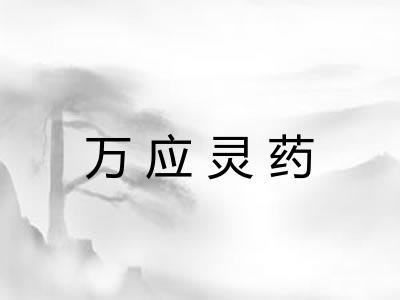 万应灵药 万应灵药