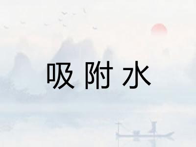吸附水 吸附水