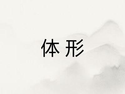 体形