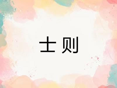 士则 士则