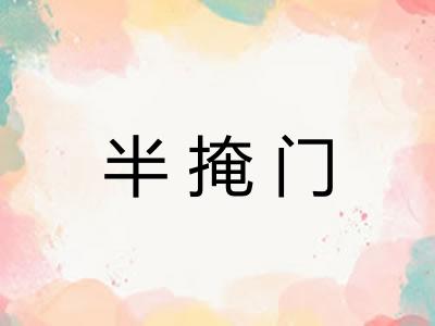 半掩门 半掩门