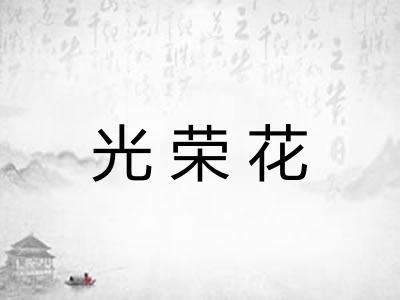 光荣花 光荣花