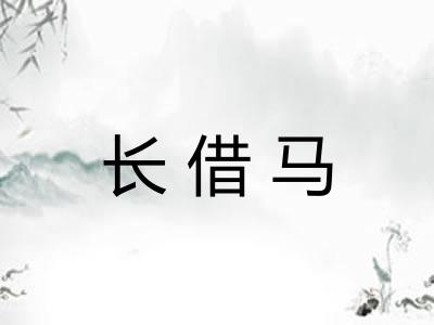 长借马 长借马