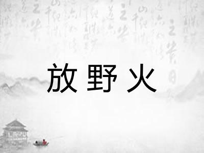 放野火 放野火