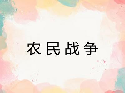 农民战争 农民战争