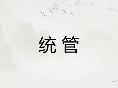 统管 统管
