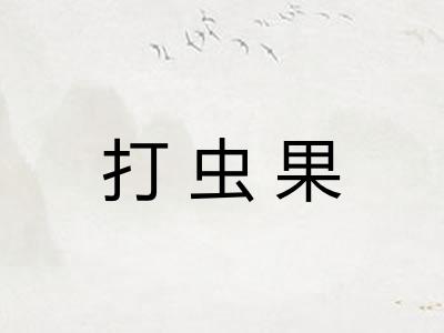 打虫果
