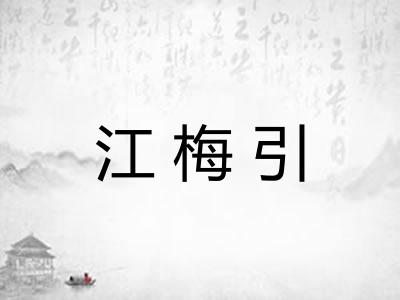 江梅引