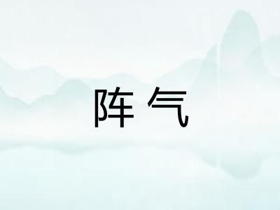 阵气 阵气