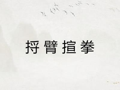 捋臂揎拳 捋臂揎拳