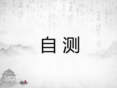 自测