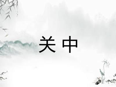 关中 关中