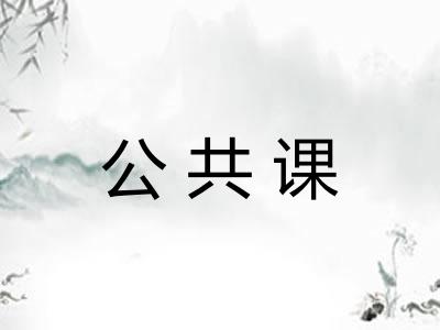 公共课 公共课