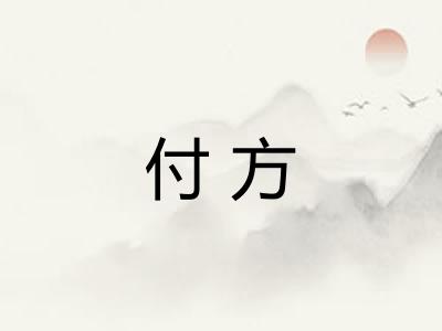 付方
