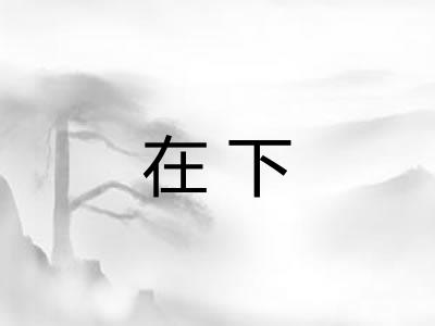 在下