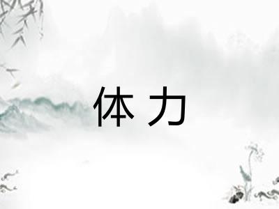 体力