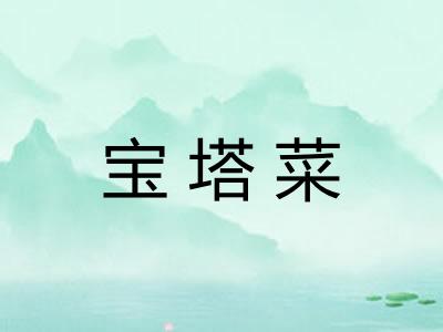 宝塔菜 宝塔菜
