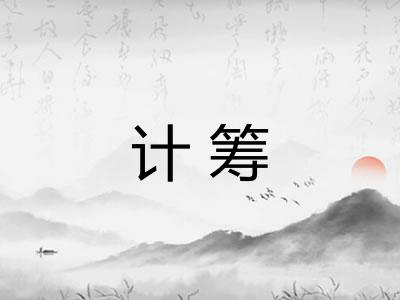 计筹
