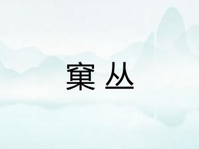 窠丛