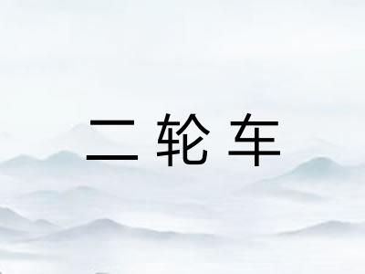 二轮车 二轮车