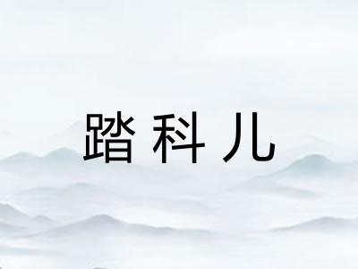 踏科儿 踏科儿