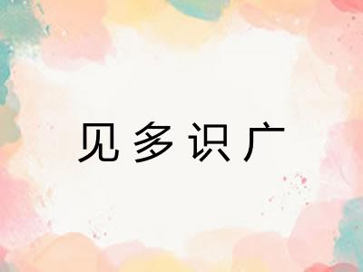 见多识广 见多识广