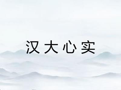 汉大心实 汉大心实
