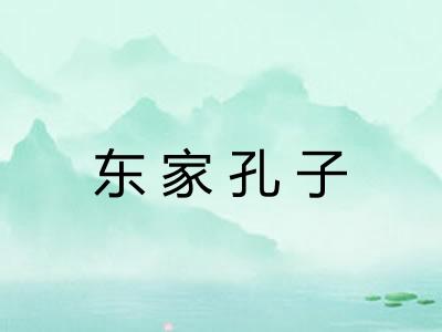 东家孔子