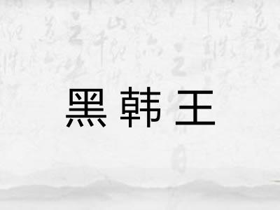 黑韩王 黑韩王