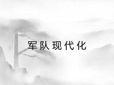 军队现代化 军队现代化