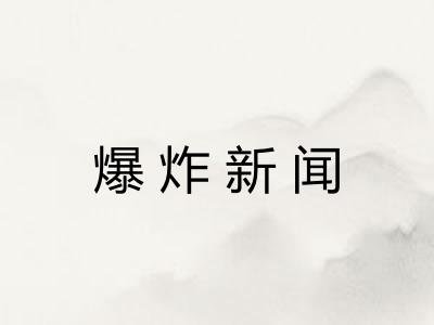 爆炸新闻 爆炸新闻