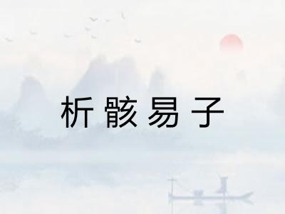 析骸易子