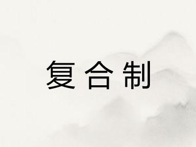 复合制 复合制
