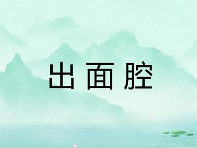 出面腔 出面腔