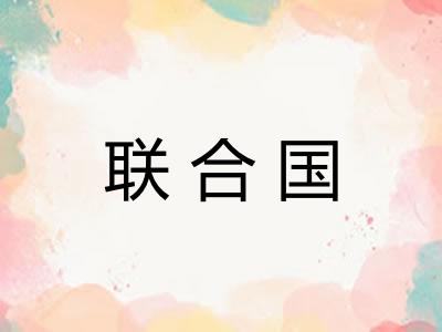 联合国 联合国