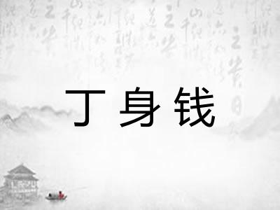丁身钱