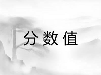 分数值