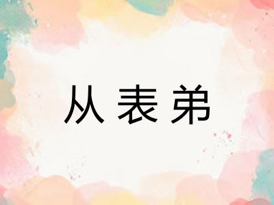 从表弟 从表弟