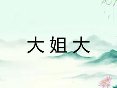 大姐大 大姐大