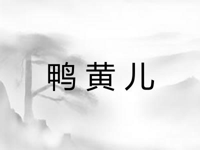 鸭黄儿 鸭黄儿