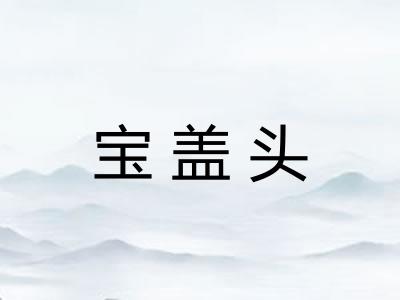 宝盖头