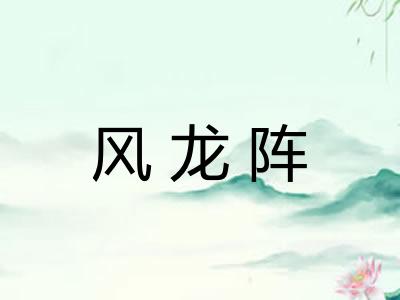 风龙阵 风龙阵