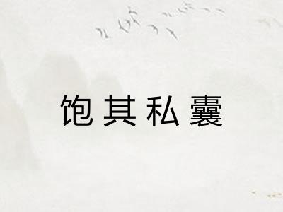 饱其私囊 饱其私囊